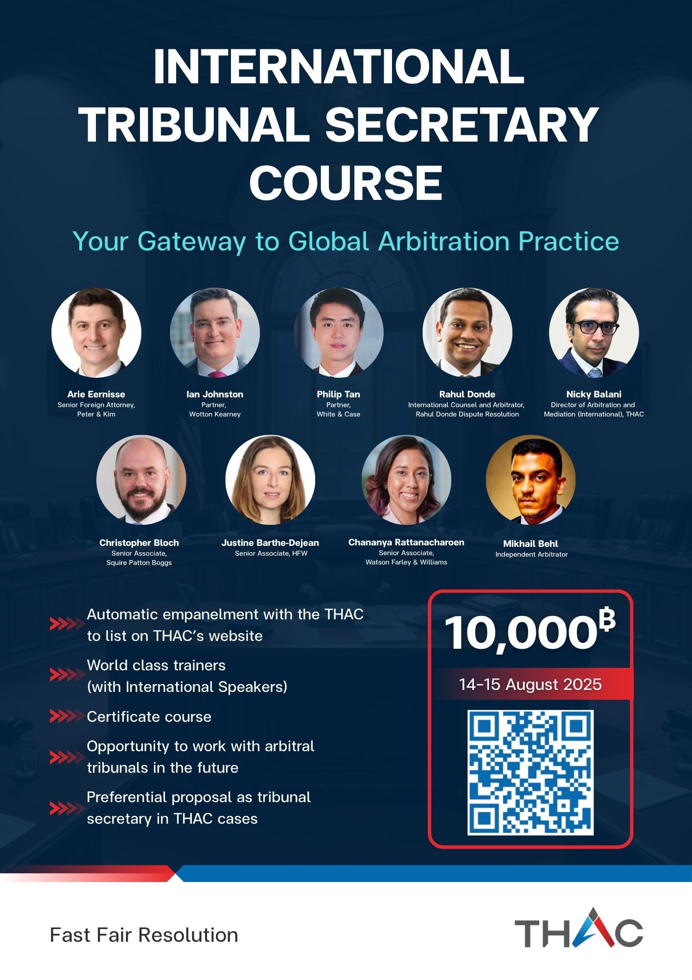International  Tribunal Secretary  Course